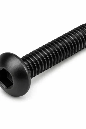 Trusted Brand 5/16-24 X 5/8" Socket Cap Screws Button Head Hex Socket Drive Nylon Patch Fine Thread Alloy Steel Thermal Black Oxide (100 / Pkg.)