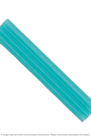 [100 PKG] Plastic Anchors Fluted 4-6 X 1 White Hot Picks