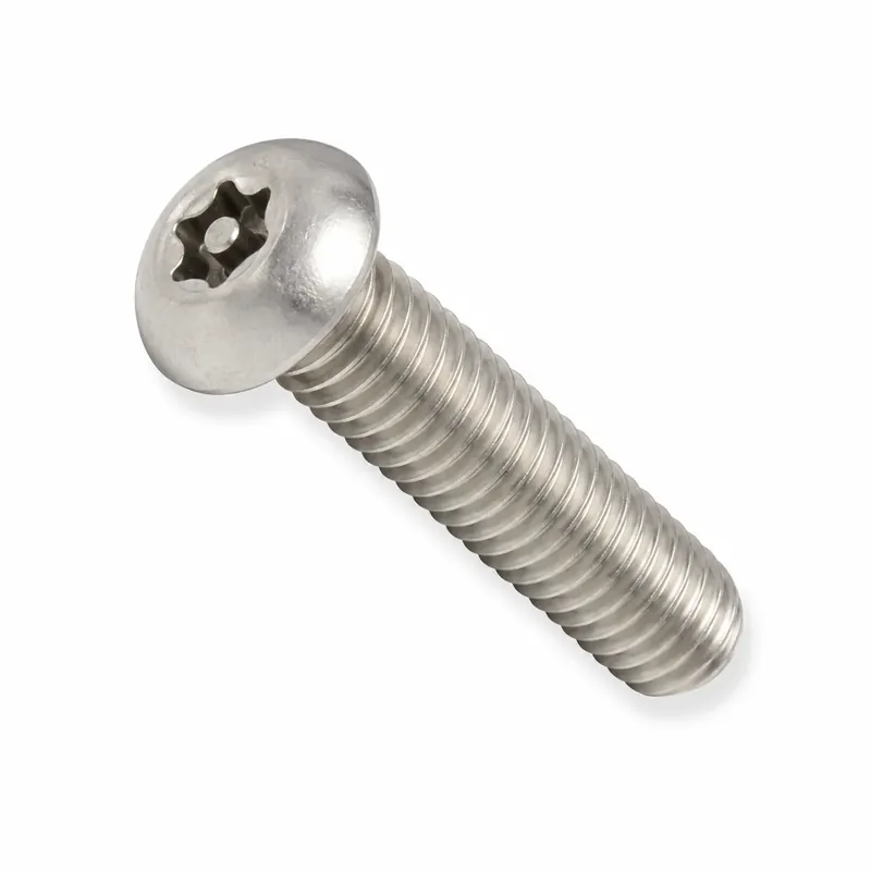 4-40 X 1/4" Tamper Resistant Machine Screws Button Head Pin-In Six Lobe Drive (T8) 18/8 Stainless Steel (100 / Pkg.) Factory Price