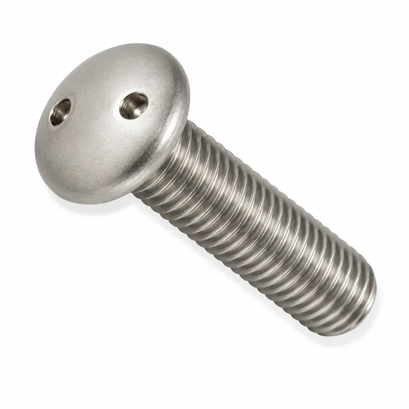 Professional Grade 10-24 X 2" Tamper Resistant Machine Screws Pan Head Spanner Drive 18/8 Stainless Steel (100 / Pkg.)