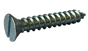 Place Order 14 X 2" Type A Sheet Metal Screws Flat Head Slotted Drive 18/8 Stainless Steel (100 / Pkg.)