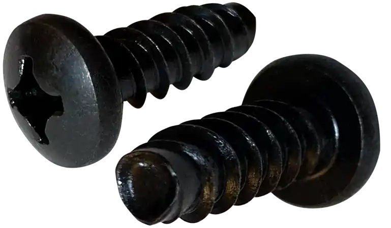 [10000 BULK] Thread Rolling Screws Phillips Pan Head Steel Black Zinc & Waxed Tri-Lobe 48-2 2-28 X 3/8 Plastite Screws Alternative Same Day Shipping
