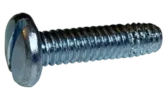 1/4-20 X 5/8" Type F Thread Cutting Screws Pan Head Slotted Drive Steel Zinc & Bake (4000 / Pkg.) Next Day Delivery