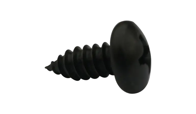 6 X 1-1/4" Type AB Self Tapping Sheet Metal Screws Pan Head Phillips Drive Steel Black Oxide (7000/Pkg.) Weekend Sale