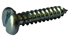 Same Day Shipping 2 X 3/16" Type B Self Tapping Sheet Metal Screws Pan Head Slotted Drive Steel Zinc & Bake (10000/Pkg.)