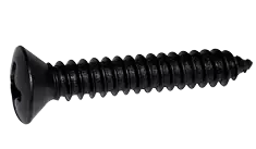 Last Chance 12 X 1-1/4" Type AB Self Tapping Sheet Metal Screws Oval Head Phillips Drive Steel Black Oxide (3000/Pkg.)
