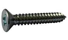 Big Sale 12 X 3" Type A Self Tapping Sheet Metal Screws Flat Head Phillips Drive Steel Zinc & Bake (1000/Pkg.)
