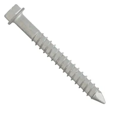 3/16" x 1-3/4" DeWalt Concrete Screw Anchor Crete-Flex Hex Head Carbon Steel Stalgard DFM4EMH510 (100/Pkg.) Final Sale