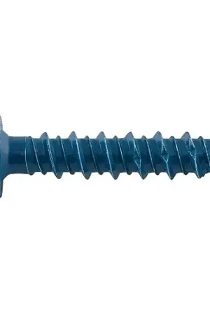 3/16" x 3-1/4" DeWalt UltraCon+ Concrete Screw Anchor Hex Washer Head Carbon Steel Stalgard Blue DFM12708 (100/Pkg.) Must Have