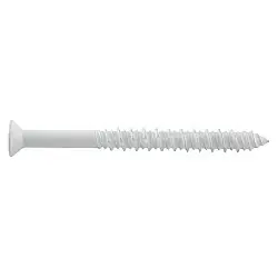 1/4" x 2-1/4" DeWalt UltraCon+ Concrete Screw Anchor Star Flat Trimfit Head Carbon Steel Stalgard White DFM2ELD410S (1500/Pkg.) Certified