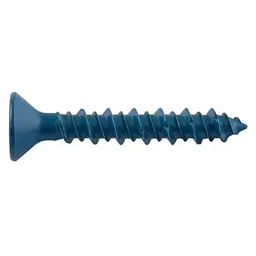 Deal 3/16" x 3-1/4" DeWalt UltraCon+ Concrete Screw Anchor Flat Head Carbon Steel Stalgard Blue DFM12748S (100/Pkg.)