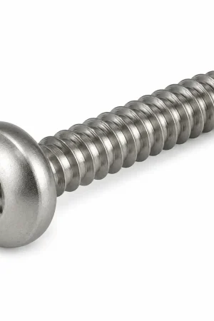 While Supplies Last 6 X 1" Tamper Resistant Sheet Metal Screws Button Head Pin-In Hex Socket Drive 18/8 Stainless Steel (100 / Pkg.)