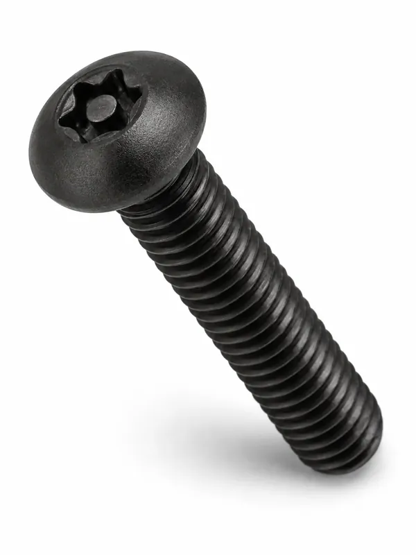 5/16-18 X 1-3/4" Tamper Resistant Machine Screws Button Head Pin-In Six Lobe Drive Alloy Steel Black Oxide (100 / Pkg.) Hot Deal