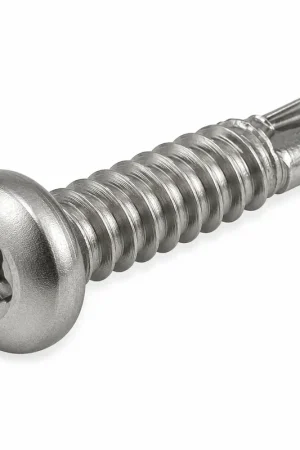 8 X 1" Tamper Resistant Self-Drilling Screws Pan Head Pin-In Six Lobe Drive (T20) 410 Stainless Steel (100 / Pkg.) Hassle-Free Returns