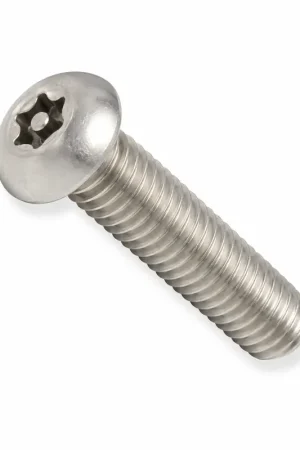 8-32 X 2" Tamper Resistant Machine Screws Button Head Pin-In Six Lobe Drive 18/8 Stainless Steel (100 / Pkg.) Next Day Delivery