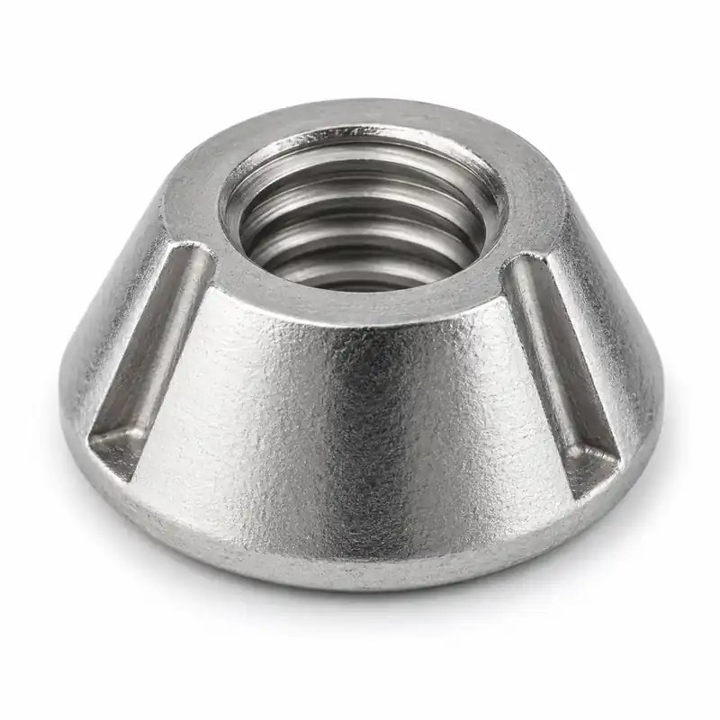 Deal 1/2-13 Tamper Resistant Tri-Groove Nuts 316 Stainless Steel (100 / Pkg.)