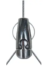 Gripple Angel Adjustable Y-Toggle 12" Arm 10 Ft Length NS45 Ceiling Clip End + 1" Pin (Nitroset) 33 lb SWL AL1-AYTG300-NS45-10FT (10/Pkg.) Today Only