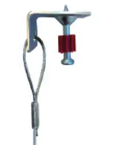 Gripple Angel Adjustable Y-Hook 12" Arm 20 Ft Length SF35 Ceiling Clip End + 1.25" Pin (Shot Fire) 33 lb SWL AL1-AYHG300-SF35-20FT (10/Pkg.) Weekend Sale