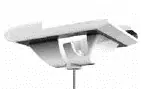 Premium Gripple Angel Signage Rail Side Exit 10 Ft Length White Twist Clip End 33 lb SWL AL1-SRS-TCW-10FT (10/Pkg.)