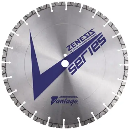 Buy Direct Diamond Vantage 1618EVRWZX4 16" x 0.187" x 1" Walk Behind Saw Diamond Blade for Concrete ZENESIS V2 SERIES PRO 12mm Segments