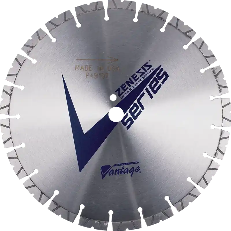 Hot Deal Diamond Vantage 2414EVSWZX4 24" x 0.140" x 1" Walk Behind Saw Diamond Blade for Concrete ZENESIS VS SERIES PRO 12mm Segments