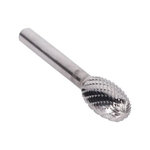 3/4" X 1" Oval Double Cut Carbide Bur Solid Carbide 1/4" Round Shank DULSE7 Trusted Brand