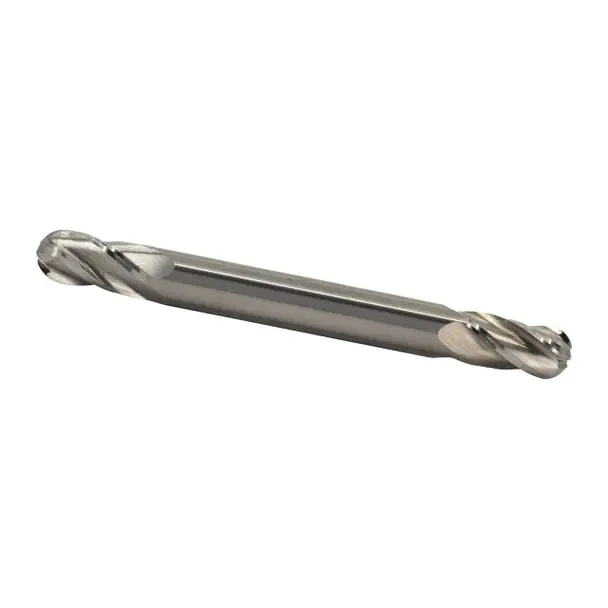 Last Chance 1/4" X 1/2" 4 Flute Double End Stub Ball End End Mill Solid Carbide 1/4" Shank MMO1/4-4FDE-ST-BN