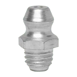 Certified 1/4-28 SAE-LT Grease Fitting Steel Zinc Clear (500 / Bag)