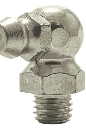 1/4-28 SAE-LT 90 Degree Grease Fitting Steel Zinc Yellow (200 / Bag) Direct From Factory