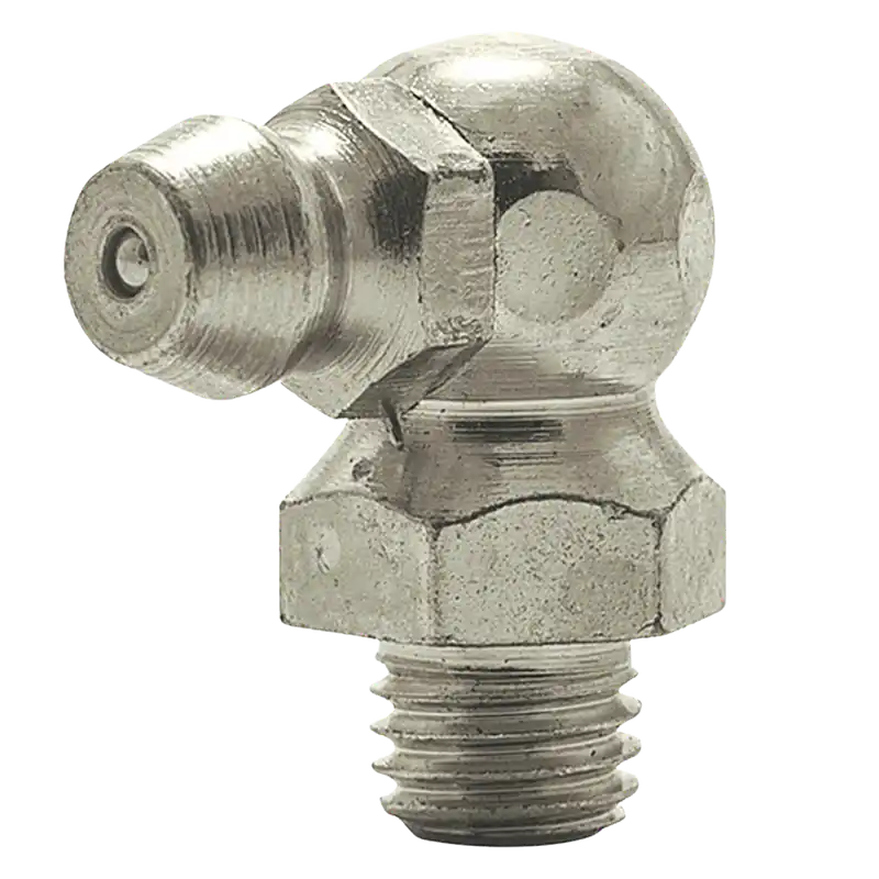 1/4-28 SAE-LT 90 Degree Grease Fitting Steel Zinc Yellow (200 / Bag) Direct From Factory