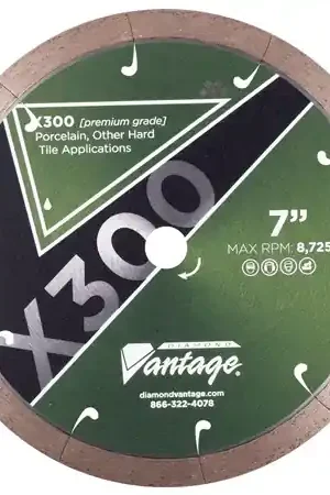 Crafted Diamond Vantage 1008CPWX3 10" x 0.080" Diamond Blade for Tile/Porcelain/Hard X300 PORCELAIN