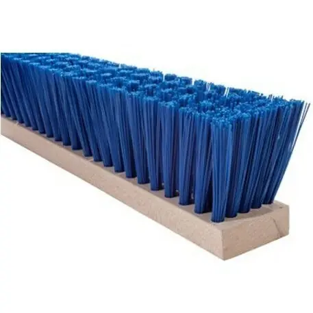 Popular Magnolia Brush 6424 24" Blue Plastic Tapered Push Broom Head