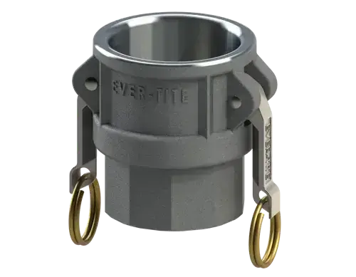 3/4" Type D Cam & Groove Coupler x Female NPT Ever-Tite Aluminum Today Only