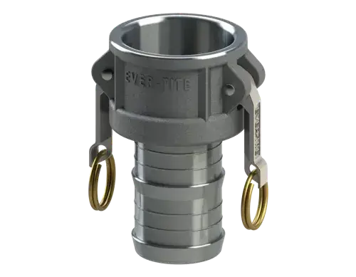 Grab Now 1-1/2" Type C Cam & Groove Coupler x Hose Shank Ever-Tite Aluminum