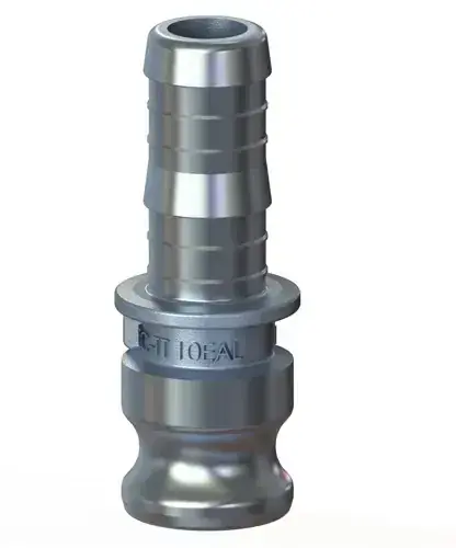 3/4" Type E Cam & Groove Adapter x Hose Shank Tough-Tite Aluminum (5 / Pkg.) Reduced Price