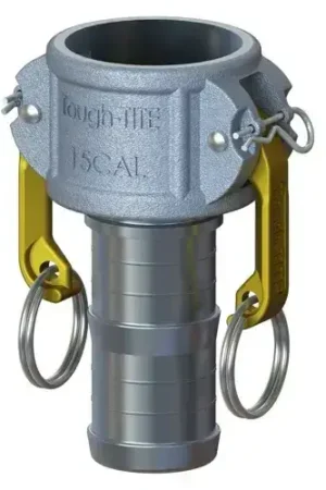 1-1/2" Type C Cam & Groove Coupler x Hose Shank Tough-Tite Aluminum Fast Shipping