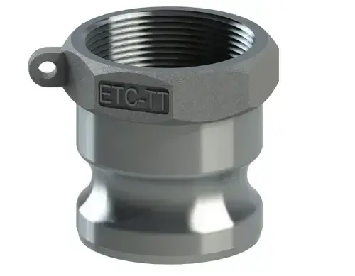 2-1/2" Type A Cam & Groove Adapter x Female NPT Tough-Tite Aluminum High Quality