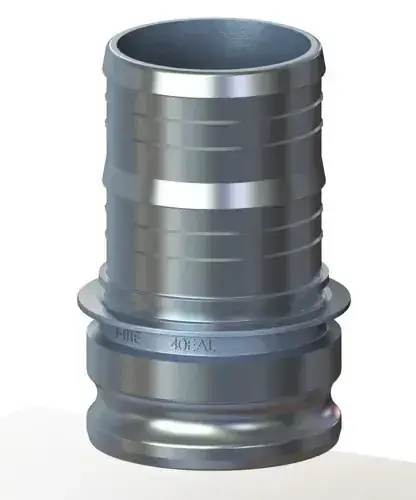 Top Rated 4" Type E Cam & Groove Adapter x Hose Shank Tough-Tite Aluminum