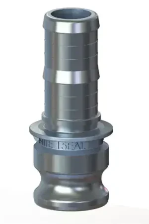 1-1/2" Type E Cam & Groove Adapter x Hose Shank U-Tite Aluminum (2 / Pkg.) Low Price