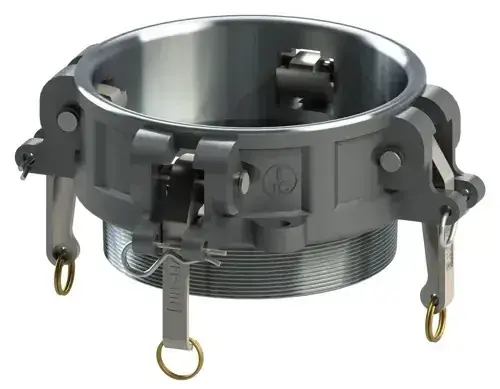 Trusted Brand 6" Type B Cam & Groove Coupler x Male NPT U-Tite Aluminum