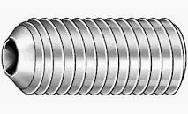 Hot Picks M10 X 15mm Cup Point Socket Set Screws Alloy Steel Zinc Plated (100 / Pkg.)