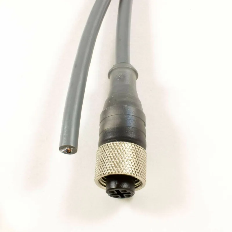 OBSOLETE - Alpha Connect Cordset - M12 Female Straight to Cut End - 22AWG 2 Poles - AR0500102 - Slate - 3M (9.84ft) Genuine
