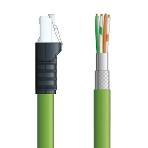 New Arrival CPN002S02 - LAPP ETHERLINE® PROFINET Cordsets 22 AWG / 2 pair CAT5 - Green PVC - RJ45 / Wire Leads connectors - 2m