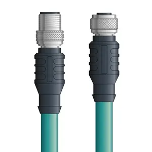 Best Choice PB4110111S05 - LAPP UNITRONIC® PROFIBUS Cordsets 22 AWG / 1 pair Bus - Violet PVC - M12 Female 90 deg (2) / D-sub Node connectors - 5m