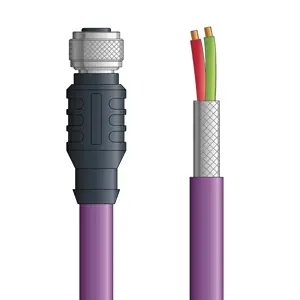 PB4110163F10 - LAPP UNITRONIC® PROFIBUS Cordsets 24 AWG / 1 pair Bus - Violet Polyurethane (PUR) - M12 Male and M12 Female / D-sub Straight connectors - 10m New Release