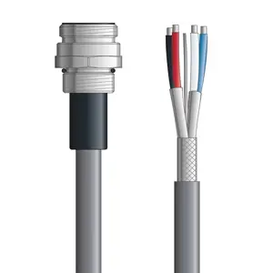 Fan Favorite DN4110006F01 - LAPP UNITRONIC® DeviceNet Cordsets 14 & 18 AWG / 1 + 1 pair Bus - Gray PVC - 7/8 in Female Panel Mount / Wire Leads connectors - 1m