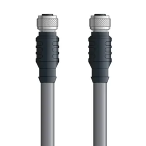 Professional Grade DN4110067S01 - LAPP UNITRONIC® DeviceNet Cordsets 15 & 18 AWG / 1 + 1 pair Bus - Gray PVC - M12 Female / M12 Female connectors - 1m
