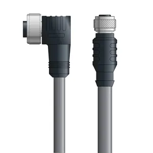 DN4110066S02 - LAPP UNITRONIC® DeviceNet Cordsets 15 & 18 AWG / 1 + 1 pair Bus - Gray PVC - 7/8 in Female 90 deg / M12 Female connectors - 2m Deal
