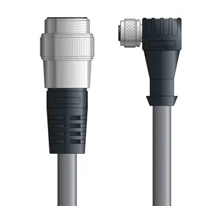 Price Cut DN4110028F02 - LAPP UNITRONIC® DeviceNet Cordsets 14 & 18 AWG / 1 + 1 pair Bus - Gray PVC - 7/8 in Male / M12 Female 90 deg connectors - 2m