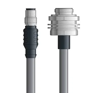 DN4110074S02 - LAPP UNITRONIC® DeviceNet Cordsets 15 & 18 AWG / 1 + 1 pair Bus - Gray PVC - M12 Male / 7/8 in Male Bulkhead connectors - 2m Get Yours